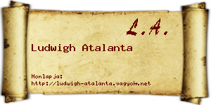 Ludwigh Atalanta névjegykártya